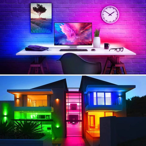 LED Remote Control Lights – RGB Light Strips for Home & Outdoor Spaces with Remote Control