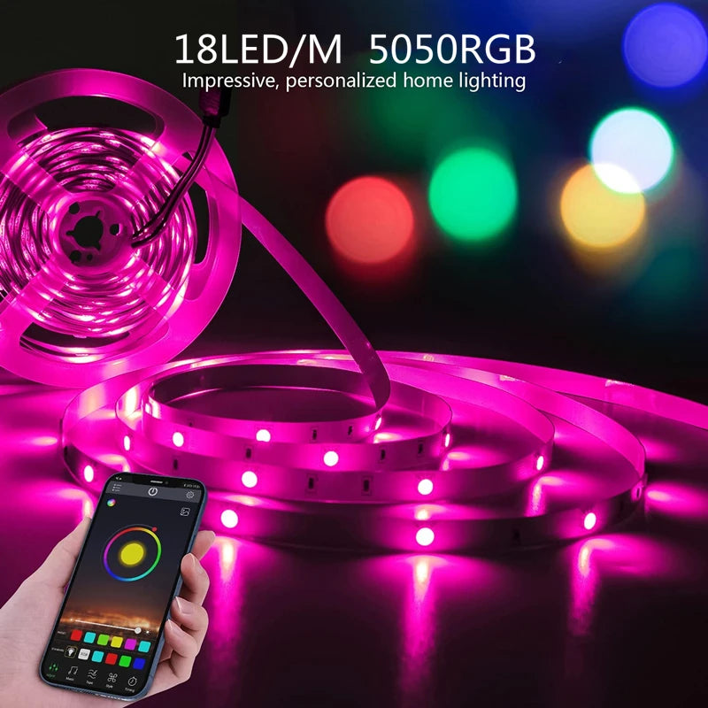 LED Remote Control Lights – RGB Light Strips for Home & Outdoor Spaces with Remote Control