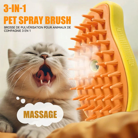 Steamy Brush for Pet Cat , Dog Grooming Hair