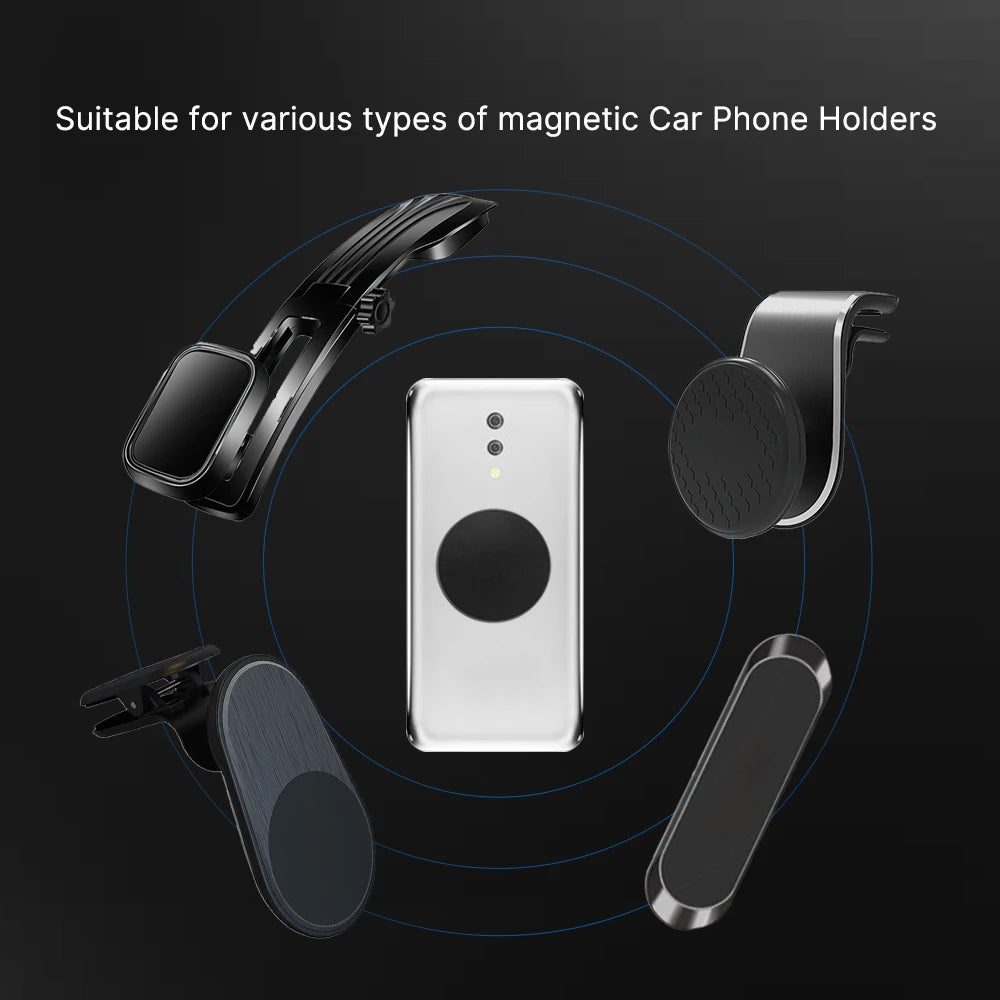 Magnetic Metal Plate for Car Phone Holder – Universal Magnetic Plate for Secure Phone Mounting