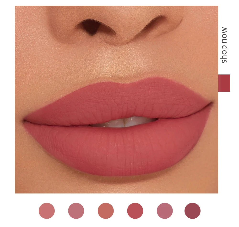 Handaiyan Non-Stick Liquid Lipstick – Long-Lasting Matte Finish, Waterproof & Vegan Lip Gloss