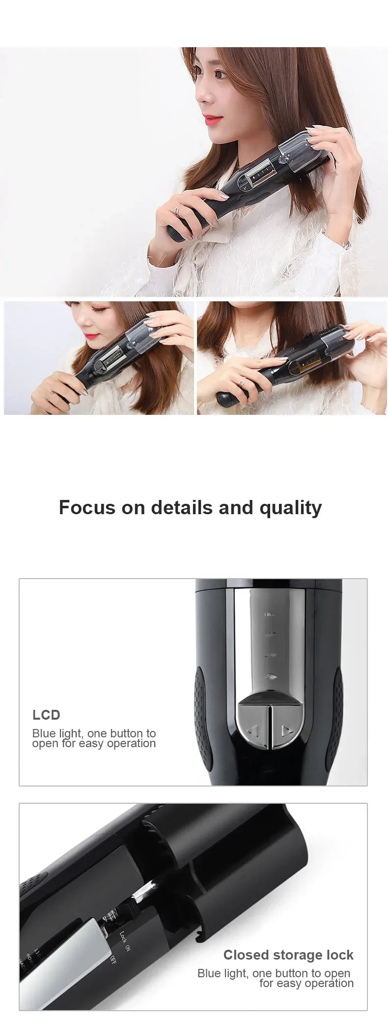 Hair Trimmer – Rechargeable, Easy-to-Use & Suitable for All Hair Types