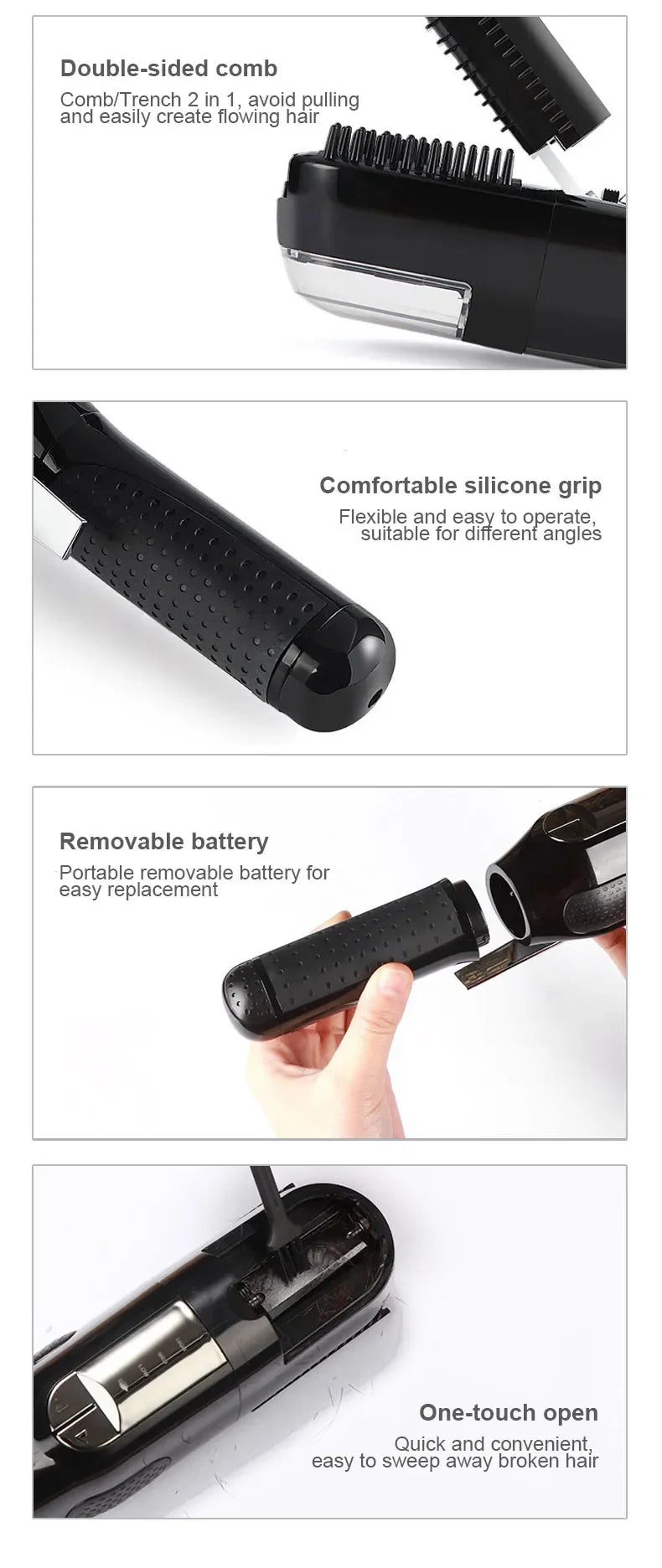 Hair Trimmer – Rechargeable, Easy-to-Use & Suitable for All Hair Types