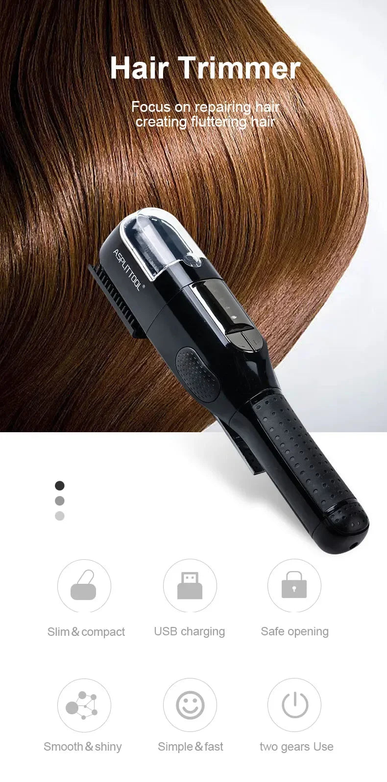 Hair Trimmer – Rechargeable, Easy-to-Use & Suitable for All Hair Types