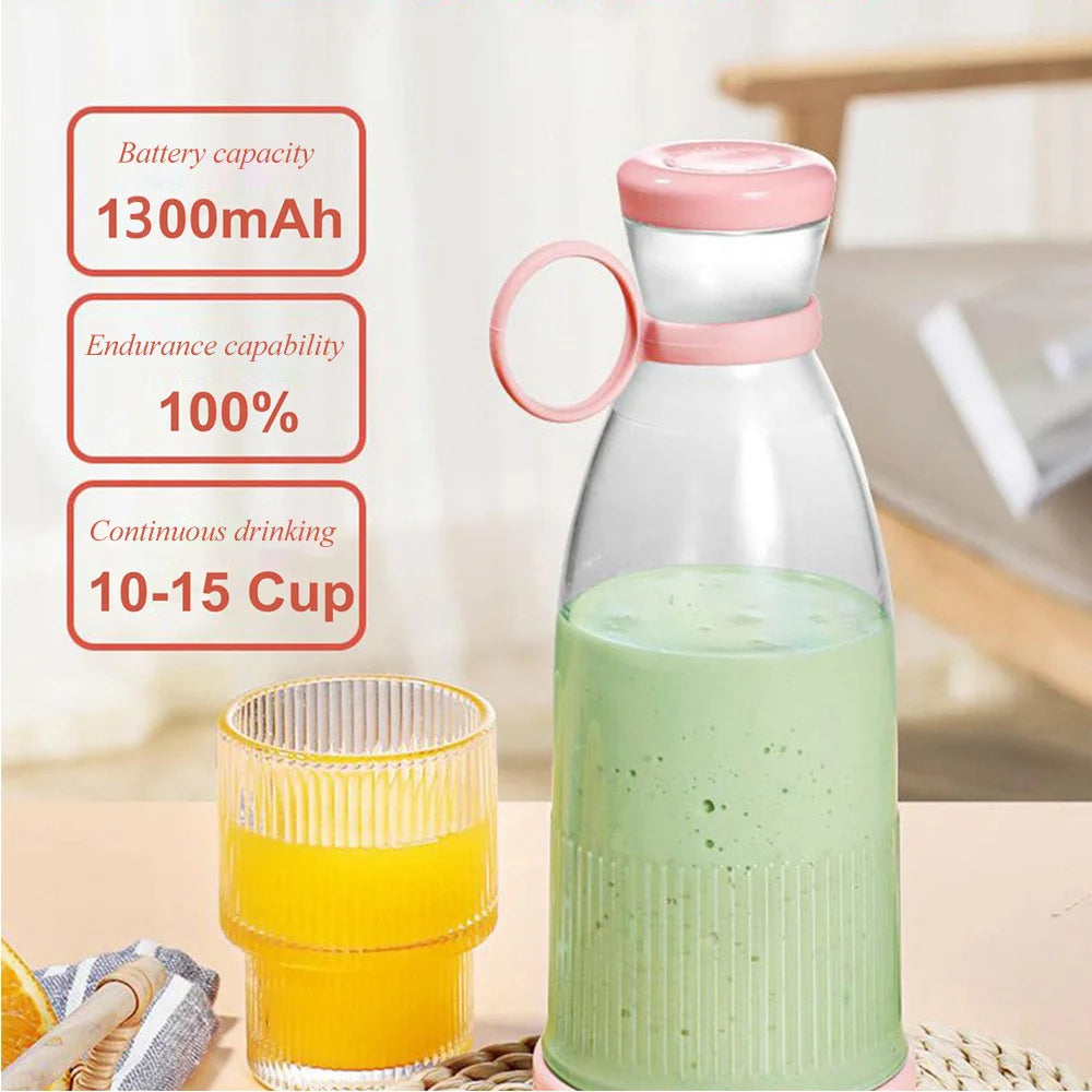 Usb Portable Juice Bottle Electric Blender Smoothie Ice Maker