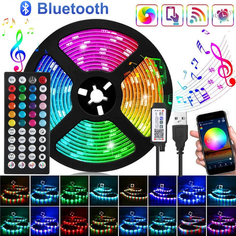 LED Remote Control Lights – RGB Light Strips for Home & Outdoor Spaces with Remote Control