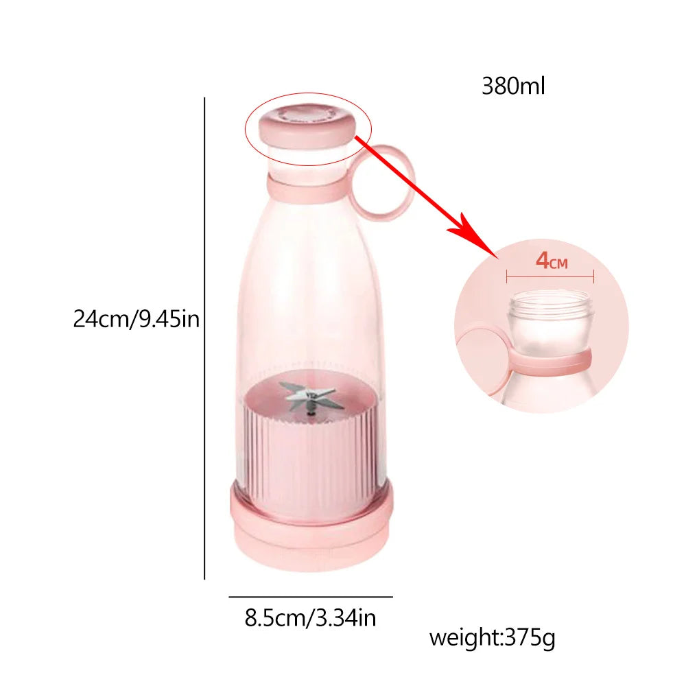 Usb Portable Juice Bottle Electric Blender Smoothie Ice Maker